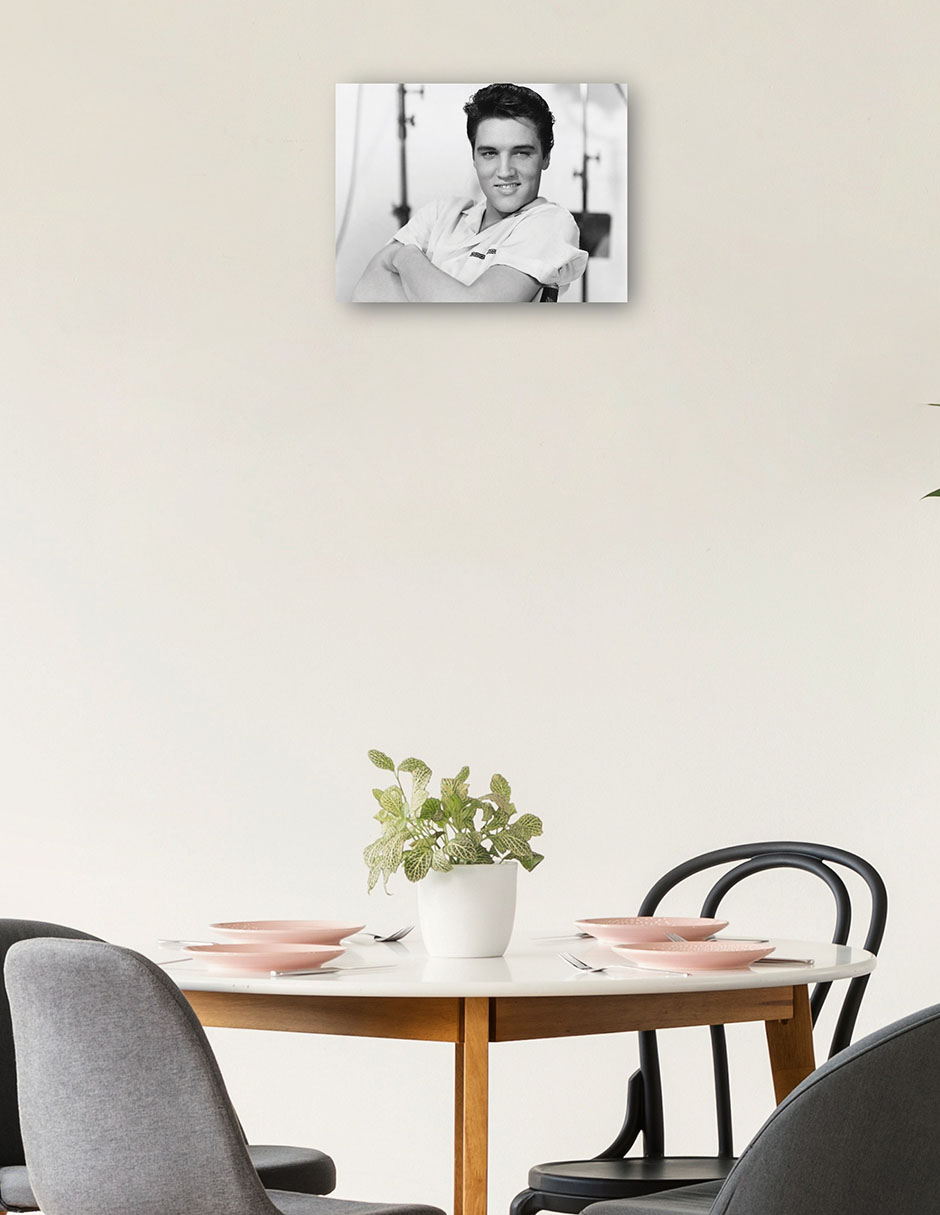 Foto 2 | Cuadro Decorativo - Elvis Presley1958- Unknown - Religión - 28x36 - Impresión En Lienzo - Fine Art Tj