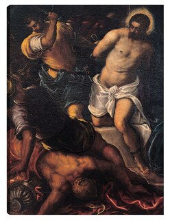 Foto 1 | Cuadro Decorativo - Coronando De Espinas (1592)- Jacopo Tintoretto - Religión - 28x36 - Impresión En Lienzo - Fine Ar