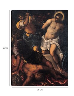 Foto 6 | Cuadro Decorativo - Coronando De Espinas (1592)- Jacopo Tintoretto - Religión - 28x36 - Impresión En Lienzo - Fine Ar