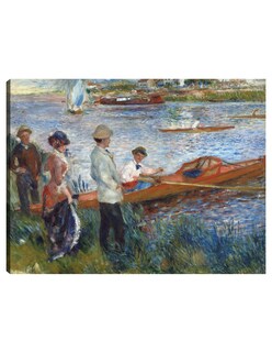 Foto 1 | Cuadro Decorativo - Remeros En Chatou (1879)- Pierre-auguste Renoir - Religión - 46x61 - Impresión En Lienzo - Fi