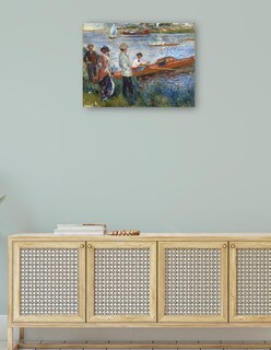 Foto 4 | Cuadro Decorativo - Remeros En Chatou (1879)- Pierre-auguste Renoir - Religión - 46x61 - Impresión En Lienzo - Fi