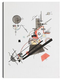 Foto 1 | Cuadro Decorativo - Fröhlicher Aufstieg (1923)- Wassily Kandinsky - Abstracto - 69x92 - Impresión En Lienzo - Fine Ar