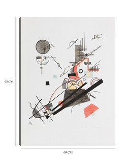Foto 6 | Cuadro Decorativo - Fröhlicher Aufstieg (1923)- Wassily Kandinsky - Abstracto - 69x92 - Impresión En Lienzo - Fine Ar