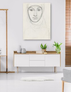 Foto 5 | Cuadro Decorativo - Cabeza De Mujer- John Singer Sargent - Abstracto - 46x61 - Impresión En Lienzo - Fine Art Tj