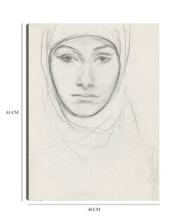 Foto 6 | Cuadro Decorativo - Cabeza De Mujer- John Singer Sargent - Abstracto - 46x61 - Impresión En Lienzo - Fine Art Tj