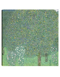 Foto 1 | Cuadro Decorativo - Rosales Bajo Los Árboles- Gustav Klimt - Paisaje - 31x31 - Impresión En Lienzo - Fine Art Tj
