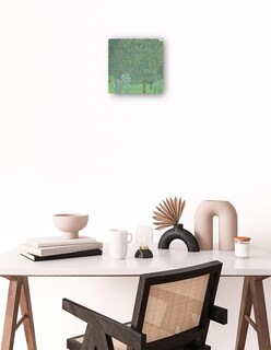 Foto 2 | Cuadro Decorativo - Rosales Bajo Los Árboles- Gustav Klimt - Paisaje - 31x31 - Impresión En Lienzo - Fine Art Tj
