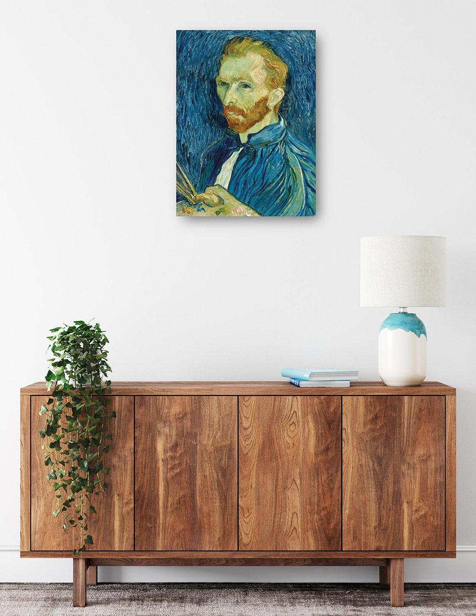 Foto 3 pulgar | Cuadro Decorativo - Autorretrato 1889- Vincent Van Gogh - Fotografía - 69x92 - Impresión En Lienzo - Fine Art Tj