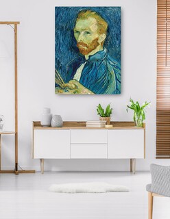 Foto 5 | Cuadro Decorativo - Autorretrato 1889- Vincent Van Gogh - Fotografía - 69x92 - Impresión En Lienzo - Fine Art Tj
