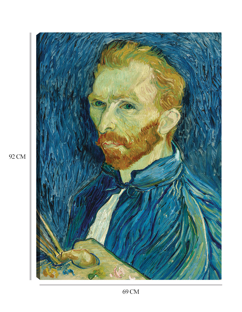 Foto 7 pulgar | Cuadro Decorativo - Autorretrato 1889- Vincent Van Gogh - Fotografía - 69x92 - Impresión En Lienzo - Fine Art Tj