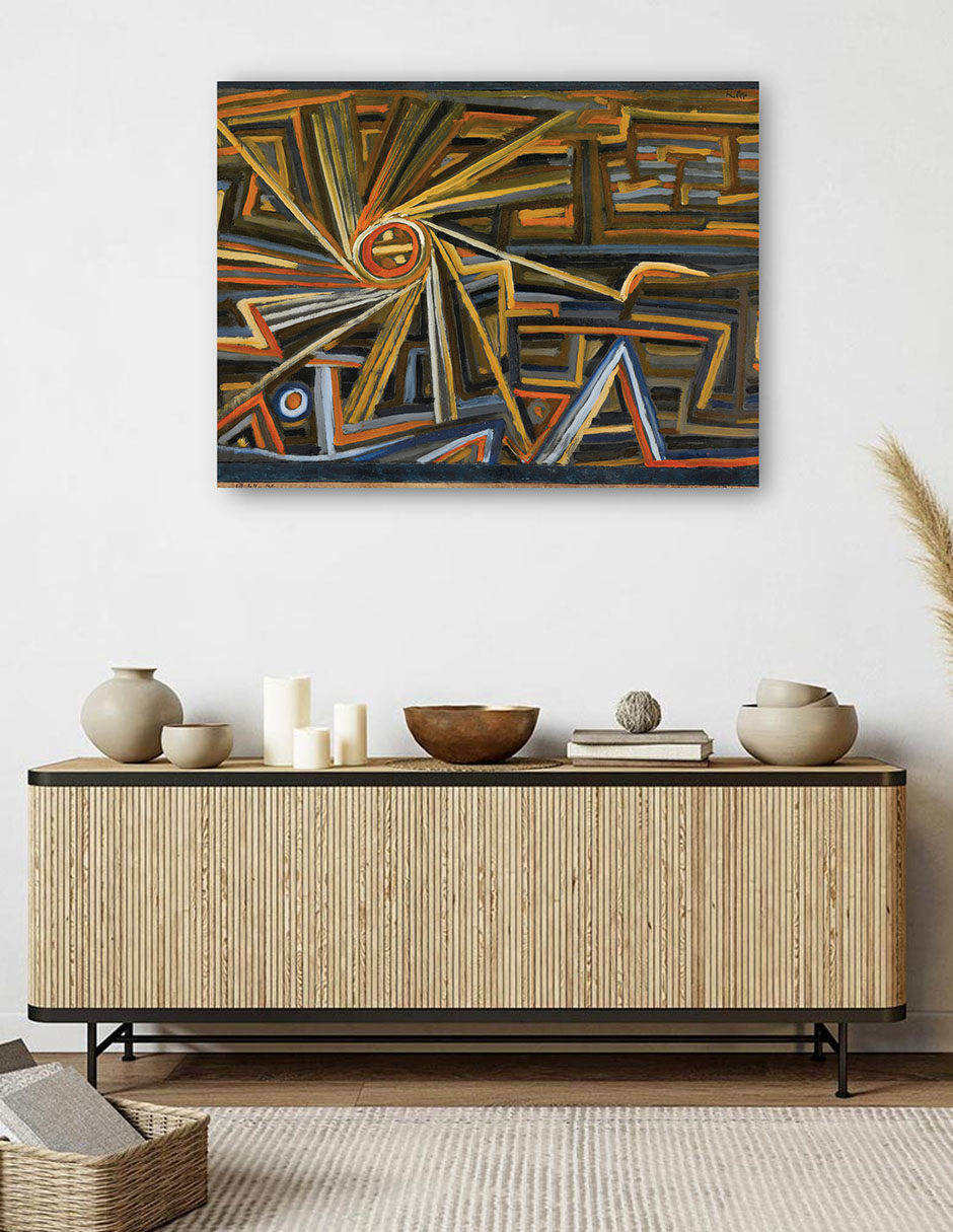 Foto 5 | Cuadro Decorativo - Strahlung Y Rotación (1924)- Paul Klee - Abstracto - 77x102 - Impresión En Lienzo - Fine Art Tj