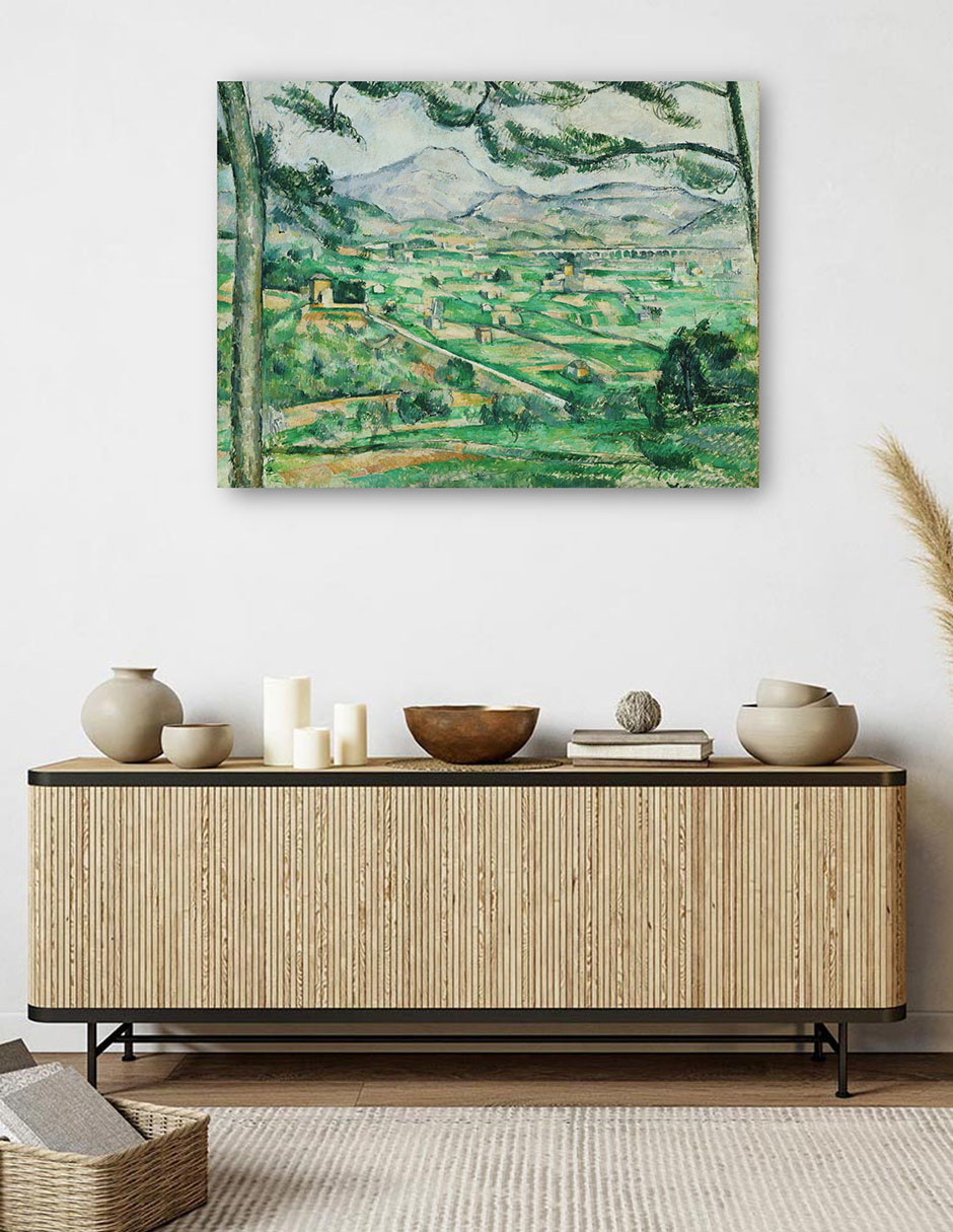 Foto 6 pulgar | Cuadro Decorativo - Monte Santa Victoria 2- Paul Cézanne - Religión - 46x61 - Impresión En Lienzo - Fine Art Tj