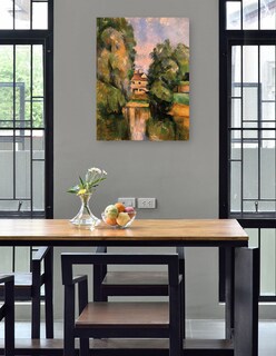 Foto 4 | Cuadro Decorativo - Casa De Campo Junto A Un Río- Paul Cézanne - Paisaje - 69x92 - Impresión En Lienzo - Fine Art Tj