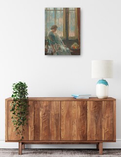 Foto 2 | Cuadro Decorativo - La Ventana De Nueva York- Childe Hassam - Fotografía - 69x92 - Impresión En Lienzo - Fine Art Tj