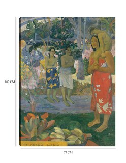 Foto 6 | Cuadro Decorativo - Ia Orana María (ave María)- Paul Gauguin - Fotografía - 77x102 - Impresión En Lienzo - Fine Art Tj