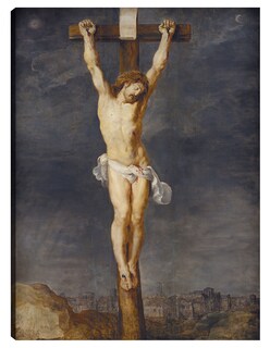 Foto 1 | Cuadro Decorativo - Cristo En La Cruz (1592 – 1633)- Peter Paul Rubens - Religión - 69x92 - Impresión En Lienzo