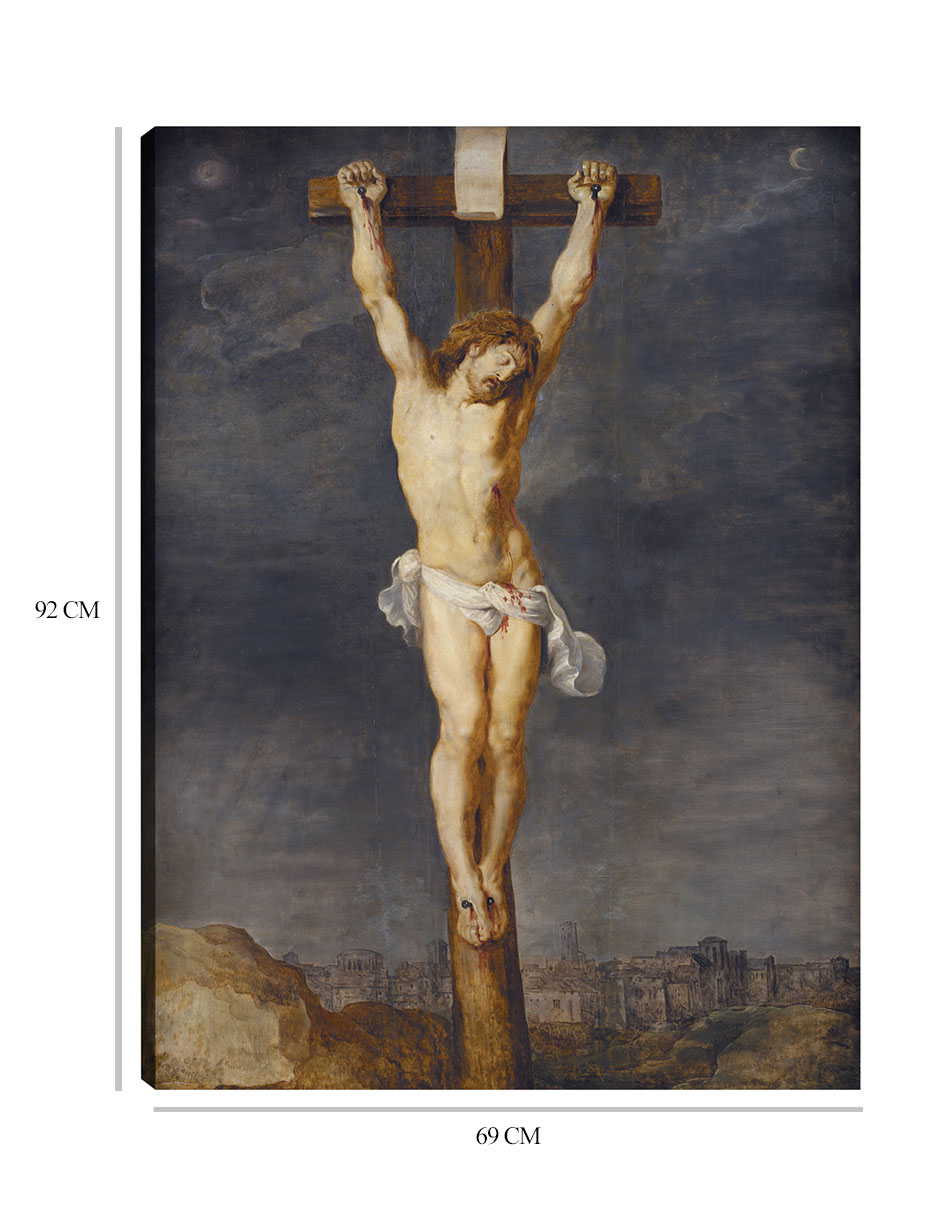 Foto 7 pulgar | Cuadro Decorativo - Cristo En La Cruz (1592 – 1633)- Peter Paul Rubens - Religión - 69x92 - Impresión En Lienzo