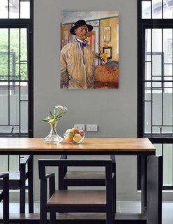 Foto 4 | Cuadro Decorativo - Autorretrato (1905)- Carl Larsson - Fotografía - 69x92 - Impresión En Lienzo - Fine Art Tj
