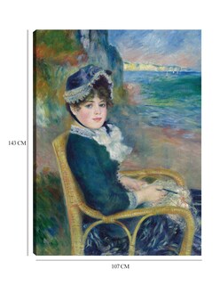 Foto 6 | Cuadro Decorativo - A La Orilla Del Mar (1883)- Pierre-auguste Renoir - Fotografía - 107x143 - Impresión En Li