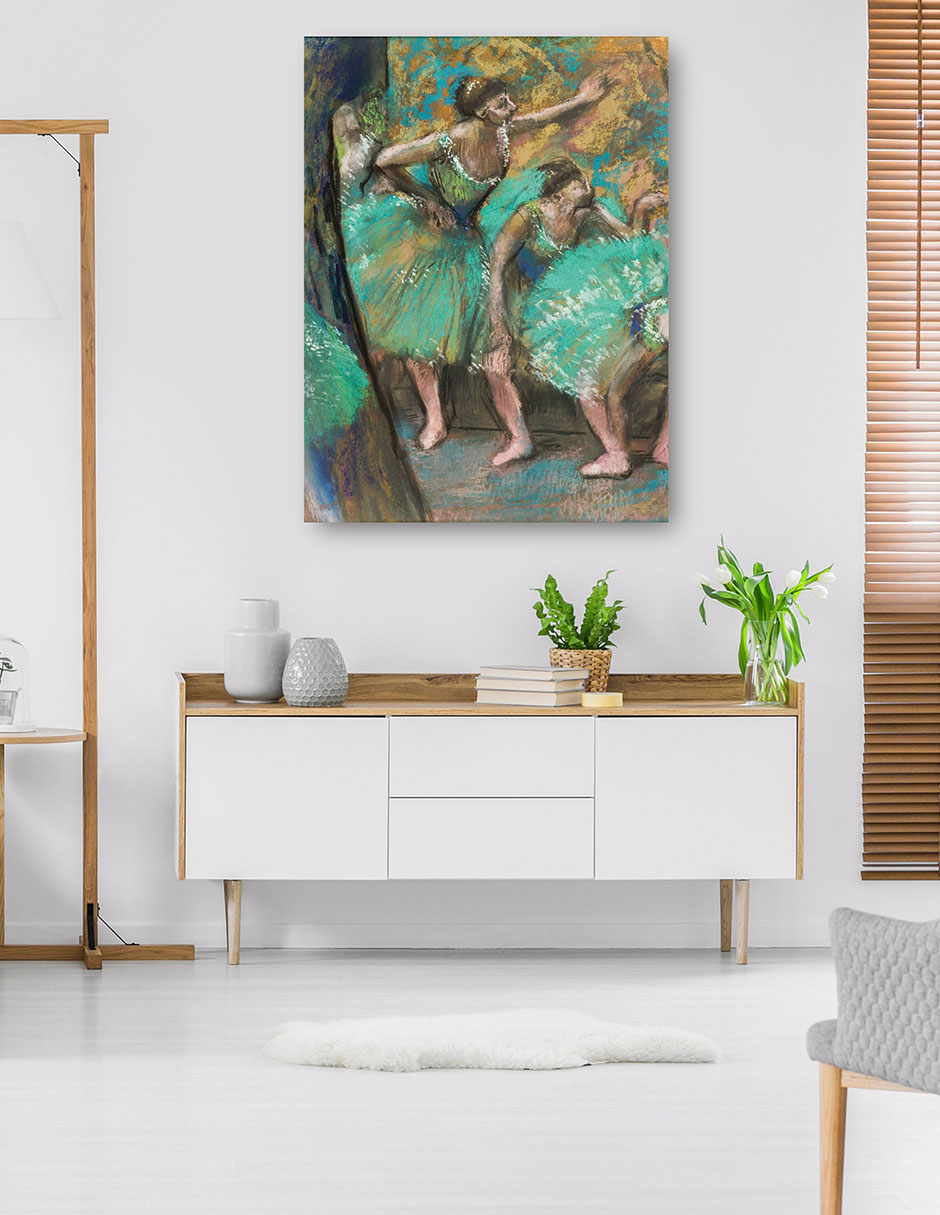 Foto 6 pulgar | Cuadro Decorativo - Los Bailarines- Edgar Degas - Fotografía - 46x61 - Impresión En Lienzo - Fine Art Tj
