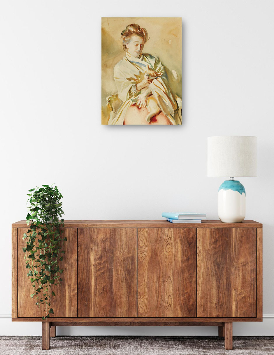 Foto 2 | Cuadro Decorativo - Flora Priestley (hacia 1907)- John Singer Sargent - Fotografía - 69x92 - Impresión En Lienzo