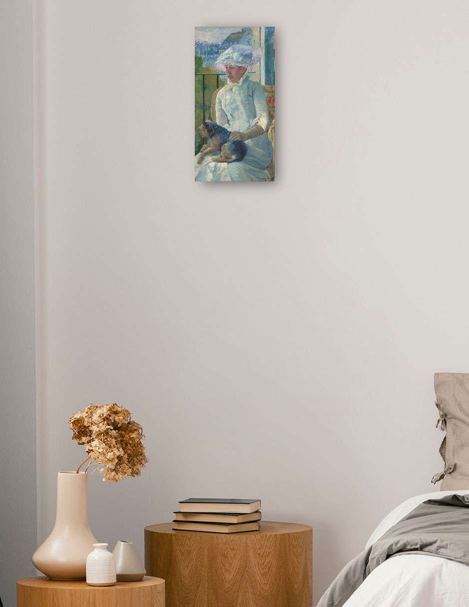 Foto 2 | Cuadro Decorativo - Chica Joven En Una Ventana- Mary Cassatt - Fotografía - 54x102 - Impresión En Lienzo - Fine Art Tj