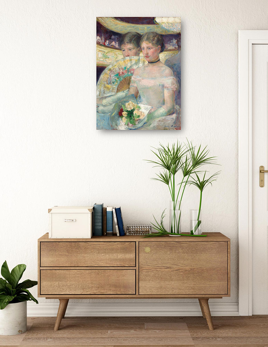 Foto 4 pulgar | Cuadro Decorativo - El Palco- Mary Cassatt - Fotografía - 69x92 - Impresión En Lienzo - Fine Art Tj