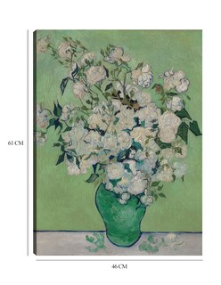 Foto 6 | Cuadro Decorativo - Rosas (1890) Vertical- Vincent Van Gogh - Floral - 46x61 - Impresión En Lienzo - Fine Art Tj