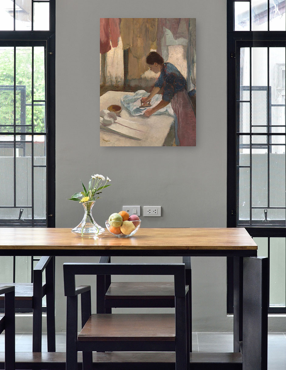 Foto 5 pulgar | Cuadro Decorativo - Mujer Planchando (nga.gov)- Edgar Degas - Fotografía - 28x36 - Impresión En Lienzo - Fine Art Tj
