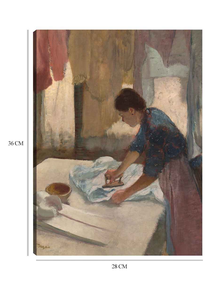 Foto 7 pulgar | Cuadro Decorativo - Mujer Planchando (nga.gov)- Edgar Degas - Fotografía - 28x36 - Impresión En Lienzo - Fine Art Tj