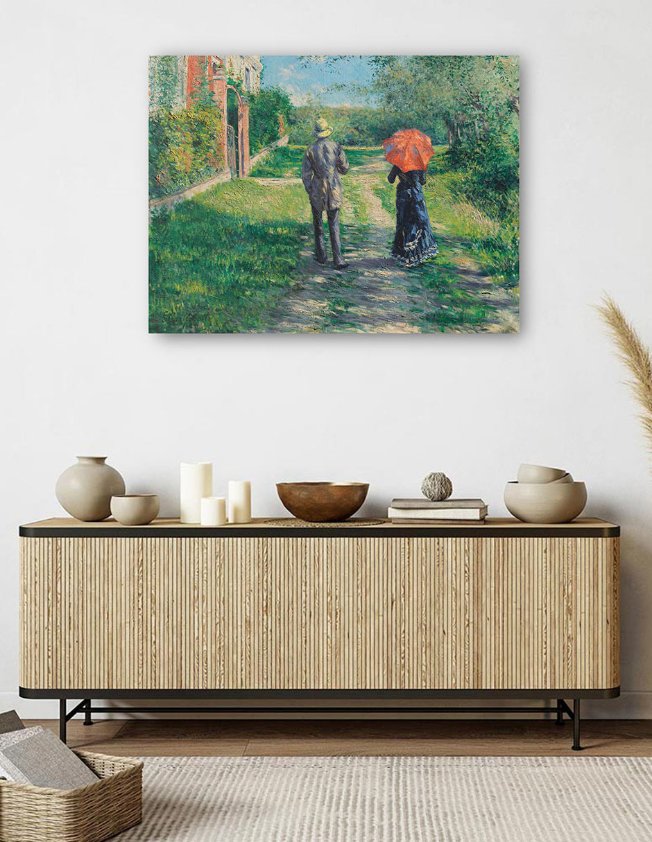 Foto 6 pulgar | Cuadro Decorativo - Camino Montant (1881)- Gustave Caillebotte - Religión - 28x36 - Impresión En Lienzo - Fine Art Tj