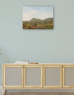 Foto 4 | Cuadro Decorativo - Vista Cerca De Nápoles, C. 1806- Simon Denis - Paisaje - 28x36 - Impresión En Lienzo - Fine Art Tj