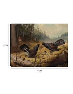 Foto 6 | Cuadro Decorativo - Los Urogallos Luchadores (1886)- Ferdinand Von Wright - Religión - 28x36 - Impresión En Li