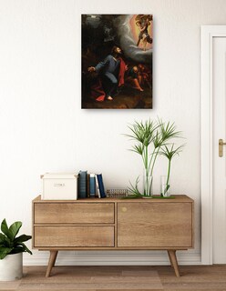 Foto 3 | Cuadro Decorativo - Cristo En El Huerto De Getsemaní- Juan Sariñena - Religión - 46x61 - Impresión En Lienzo - Fin