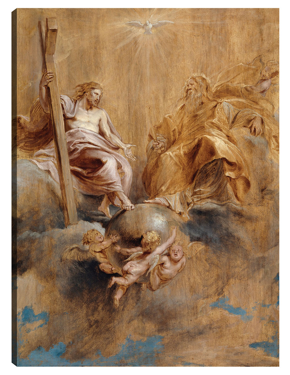 Foto 2 pulgar | Cuadro Decorativo - La Santísima Trinidad (1616-1617)- Peter Paul Rubens - Religión - 46x61 - Impresión En Lie