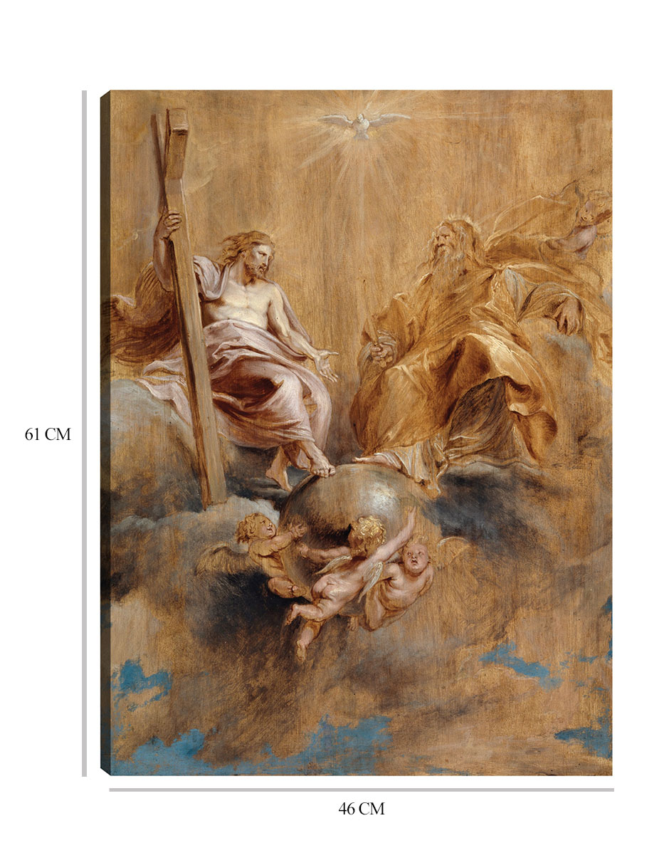 Foto 7 pulgar | Cuadro Decorativo - La Santísima Trinidad (1616-1617)- Peter Paul Rubens - Religión - 46x61 - Impresión En Lie