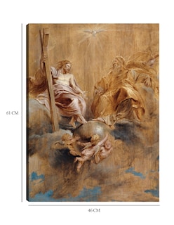 Foto 6 | Cuadro Decorativo - La Santísima Trinidad (1616-1617)- Peter Paul Rubens - Religión - 46x61 - Impresión En Lie