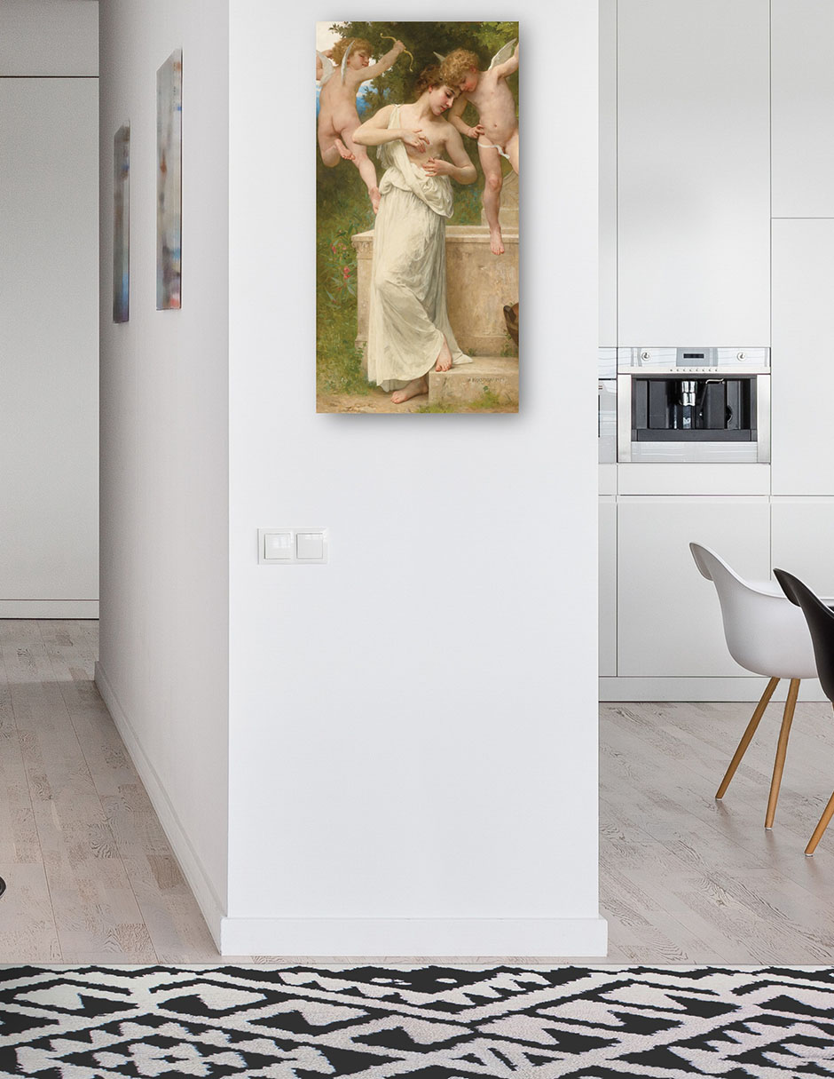 Foto 5 pulgar | Cuadro Decorativo - Bendiciones De Amor (1897)- William Bouguereau - Religión - 46x89 - Impresión En Lienzo - Fine Ar