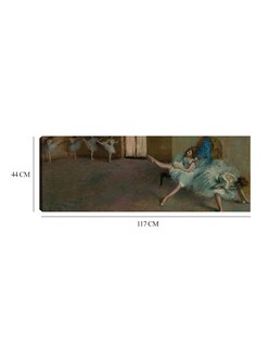 Foto 5 | Cuadro Decorativo - Antes Del Ballet (c.1890/1982)- Edgar Degas - Fotografía - 44x117 - Impresión En Lienzo - Fine Ar
