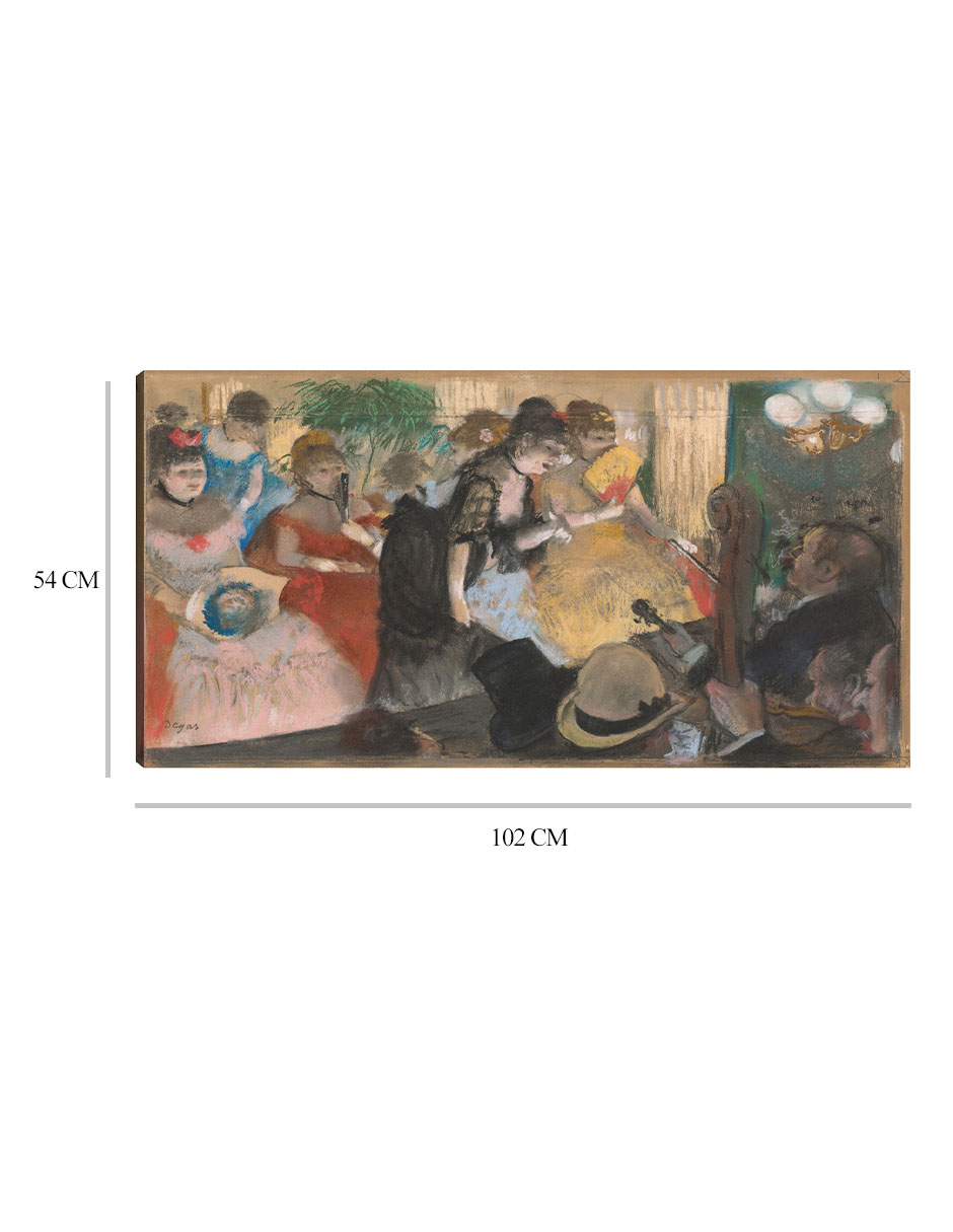 Foto 6 | Cuadro Decorativo - Café-concierto- Edgar Degas - Fotografía - 54x102 - Impresión En Lienzo - Fine Art Tj