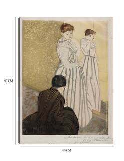 Foto 6 | Cuadro Decorativo - La Guarnición (1890-1891)- Mary Cassatt - Fotografía - 69x92 - Impresión En Lienzo - Fine Art Tj