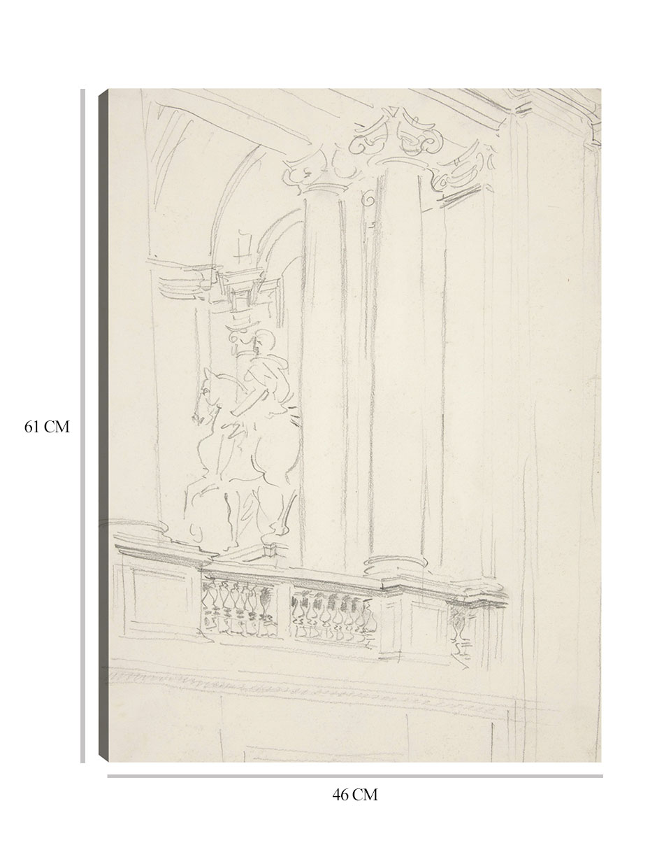 Foto 7 pulgar | Cuadro Decorativo - Interior (hacia 1906)- John Singer Sargent - Abstracto - 46x61 - Impresión En Lienzo - Fine Art Tj