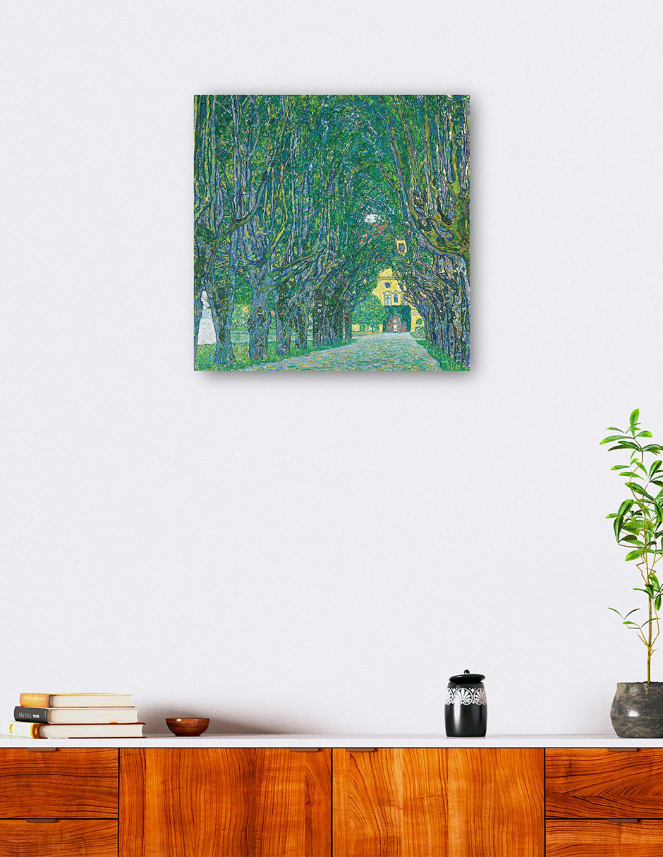 Foto 6 pulgar | Cuadro Decorativo - Avenida Al Castillo De Kammer (1912)- Gustav Klimt - Paisaje - 72x72 - Impresión En Lienzo - Fi