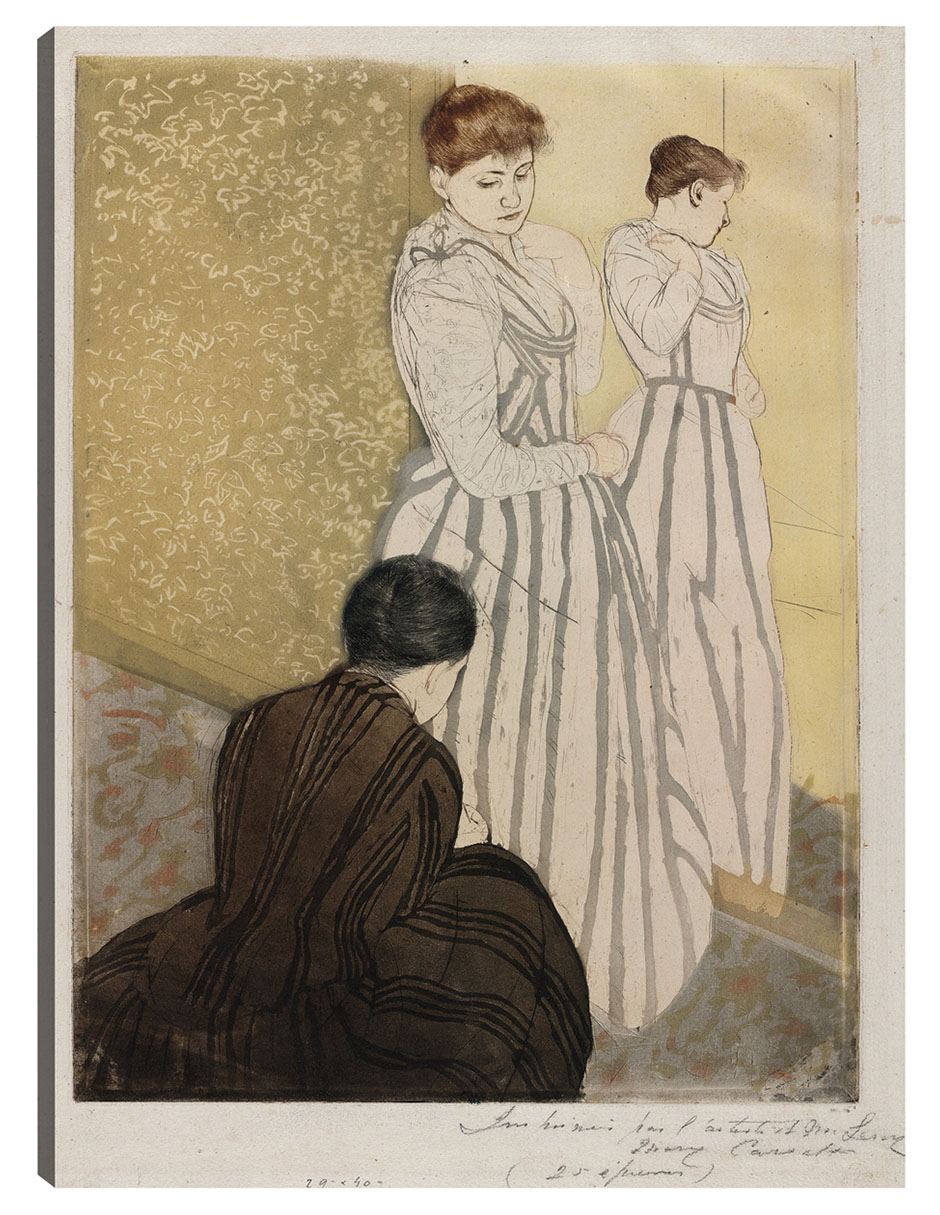Cuadro Decorativo - La Guarnición (1890-1891)- Mary Cassatt - Fotografía - 46x61 - Impresión En Lienzo - Fine Art Tj