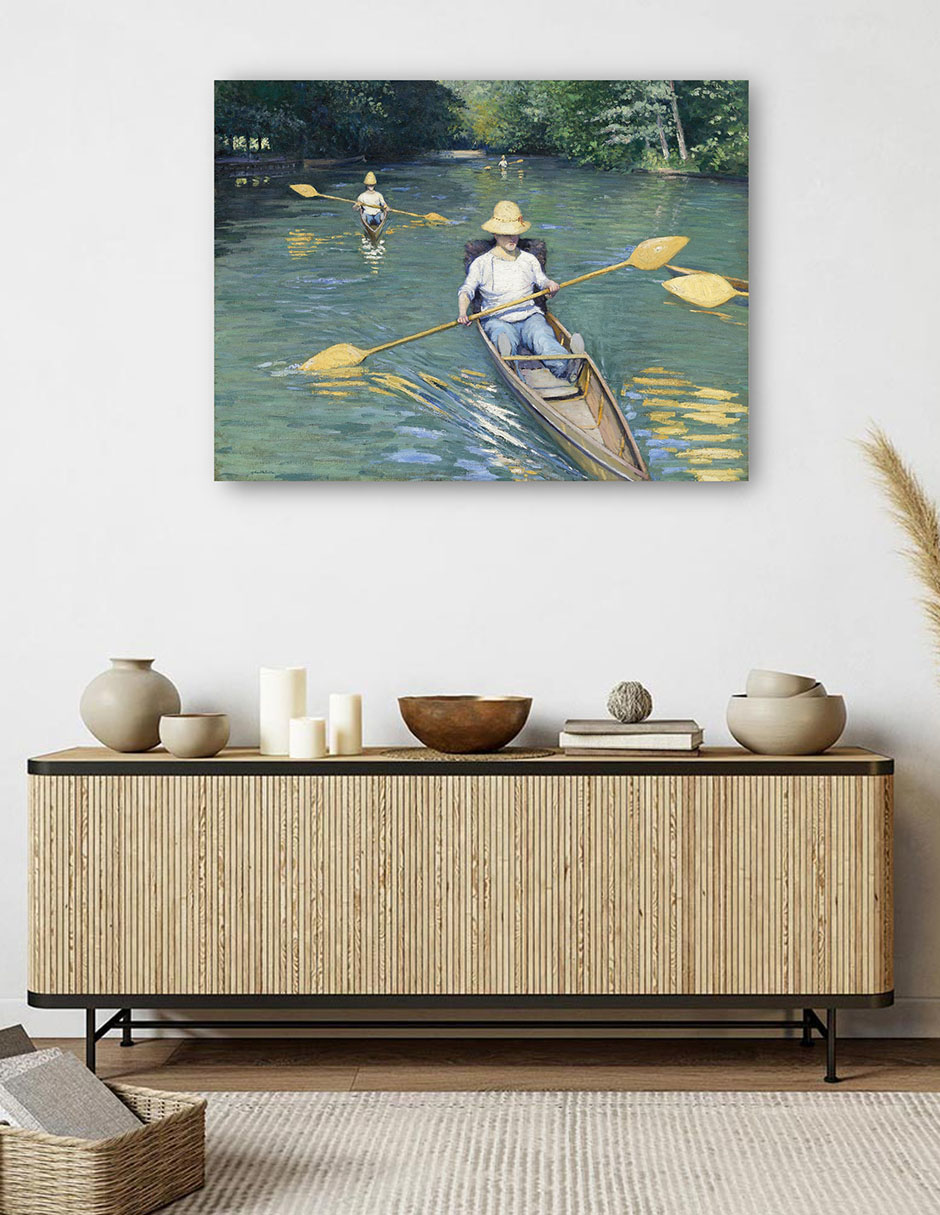 Foto 6 pulgar | Cuadro Decorativo - Esquifes (1877)- Gustave Caillebotte - Religión - 28x36 - Impresión En Lienzo - Fine Art Tj