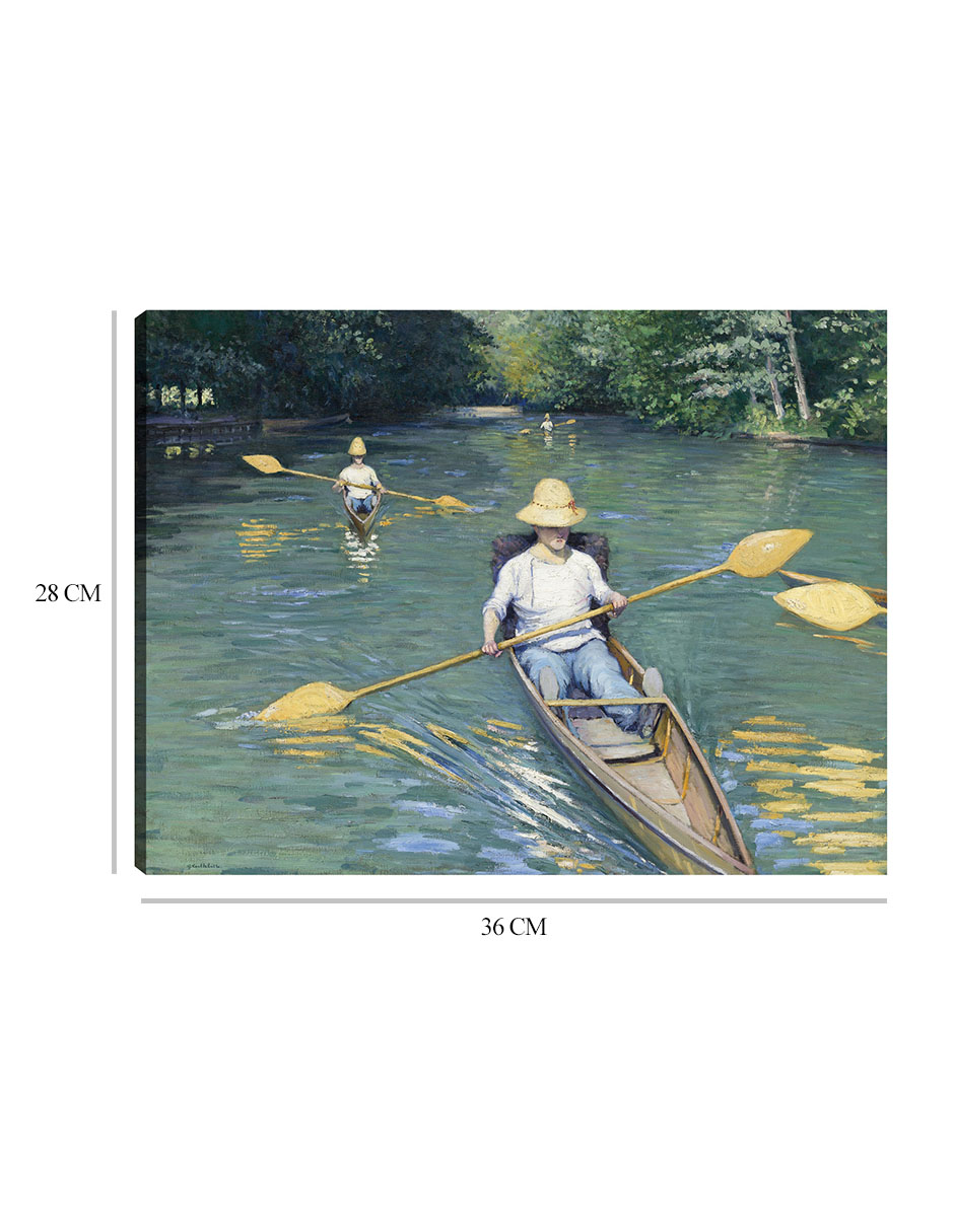 Foto 7 pulgar | Cuadro Decorativo - Esquifes (1877)- Gustave Caillebotte - Religión - 28x36 - Impresión En Lienzo - Fine Art Tj