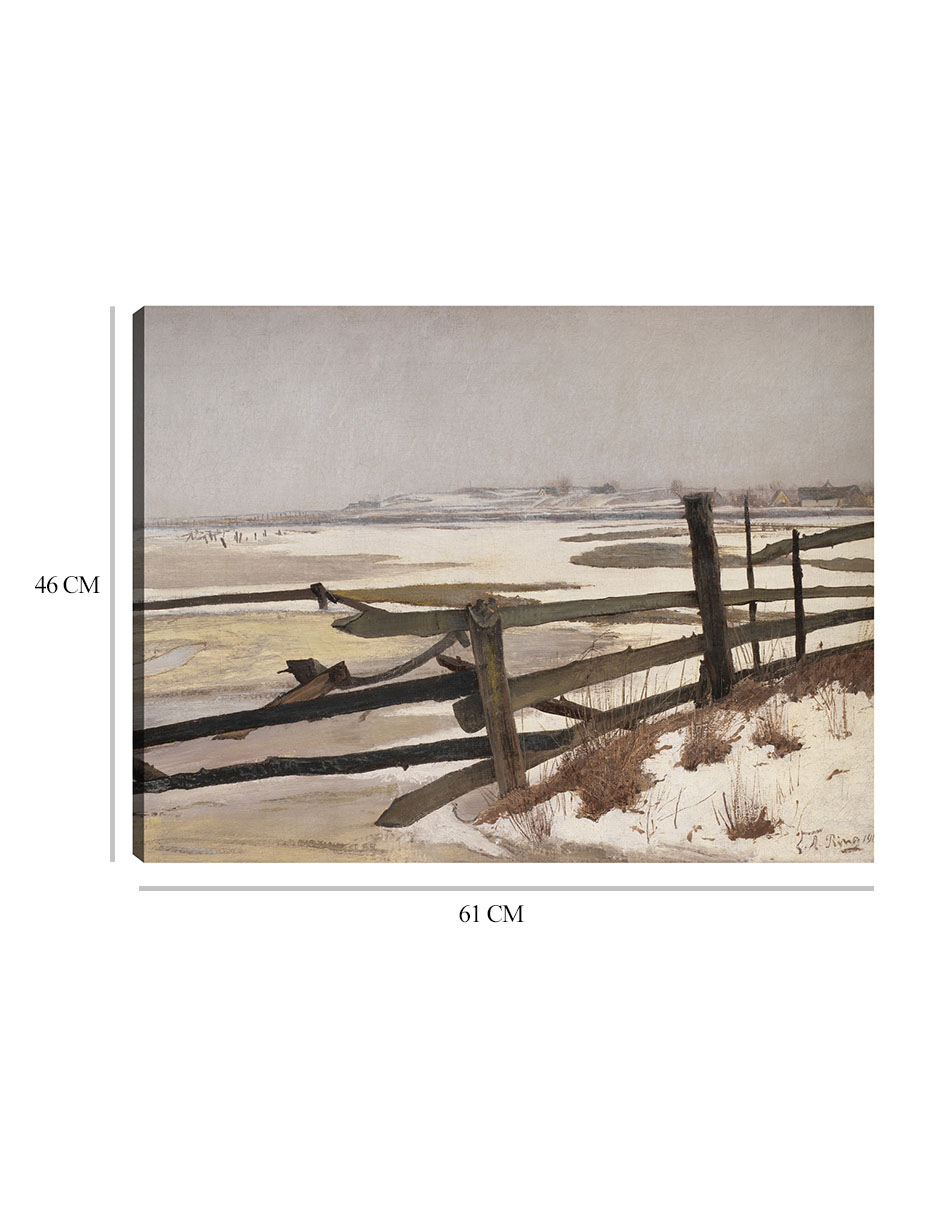 Foto 6 | Cuadro Decorativo - Deshielo (1901)- Laurits Andersen Ring - Religión - 46x61 - Impresión En Lienzo - Fine Art Tj