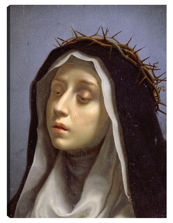 Foto 1 | Cuadro Decorativo - Santa Catalina De Siena- Carlo Dolci - Religión - 28x36 - Impresión En Lienzo - Fine Art Tj