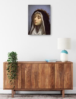 Foto 2 | Cuadro Decorativo - Santa Catalina De Siena- Carlo Dolci - Religión - 28x36 - Impresión En Lienzo - Fine Art Tj