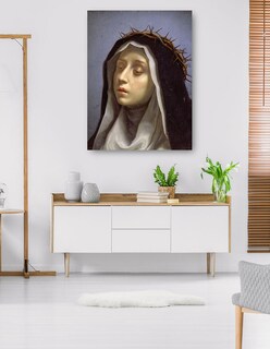 Foto 5 | Cuadro Decorativo - Santa Catalina De Siena- Carlo Dolci - Religión - 28x36 - Impresión En Lienzo - Fine Art Tj